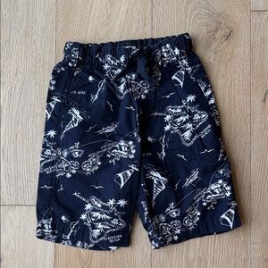 Crewcuts Navy Blue Printed Pull-On Shorts